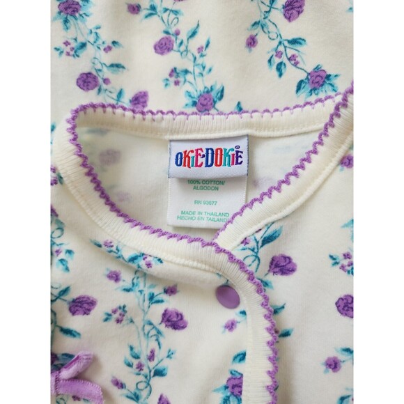 Baby Girl Clothes Lot - 2 Cotton Romper Jumpers & 1 Hooded Cardigan Playwear 12M - Picture 6 of 16